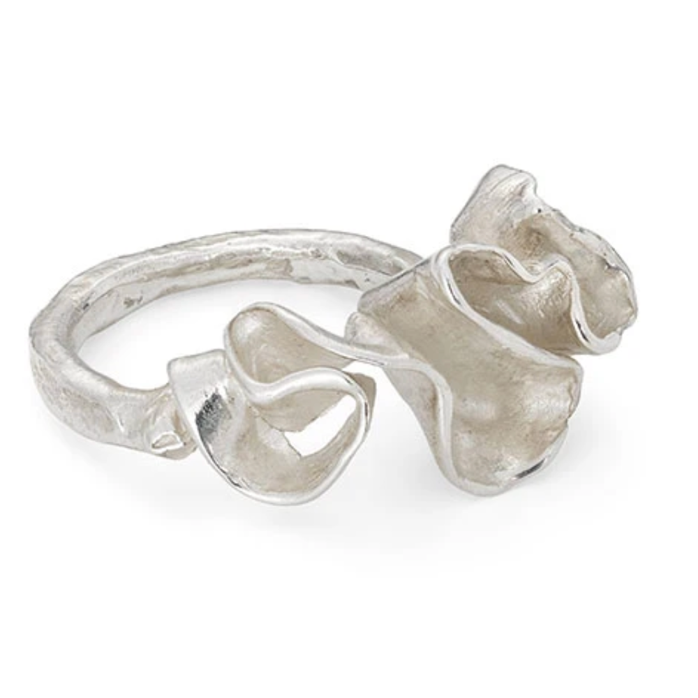 Silver Scribble Ring
