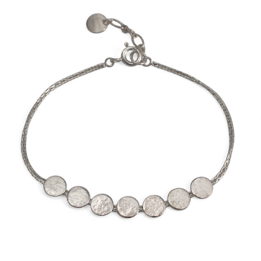 Paillette Skinny Bracelet Silver