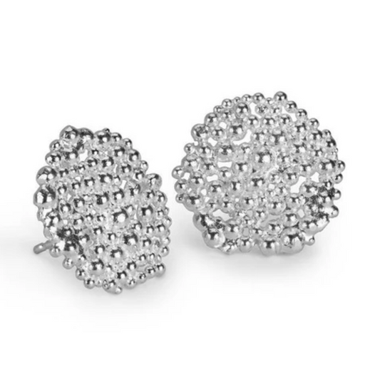 Silver Berry Studs