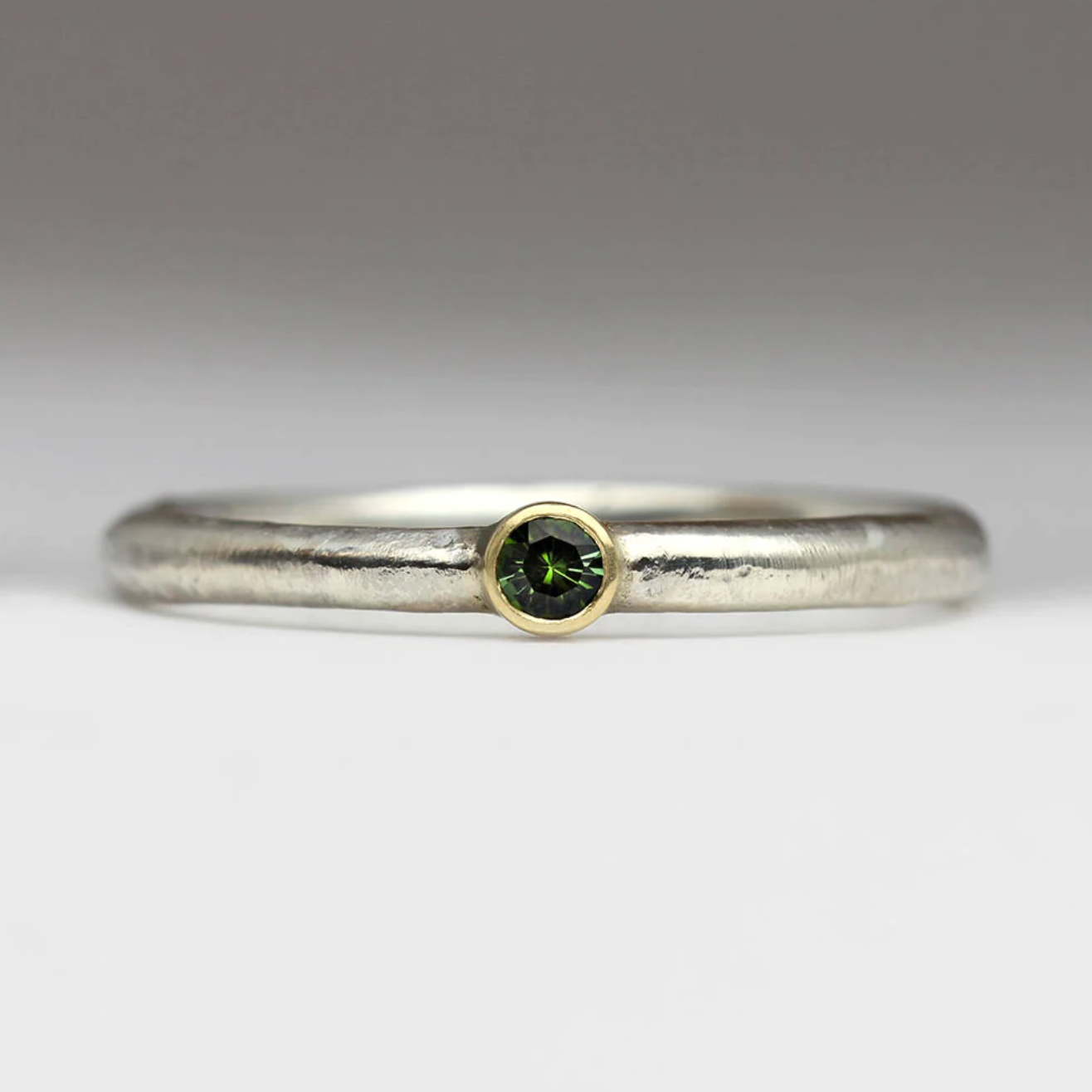 Silver and Tourmaline Ring