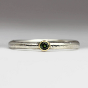 Silver and Tourmaline Ring