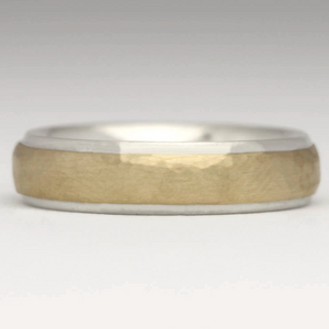 Silver and Gold Overlay Ring