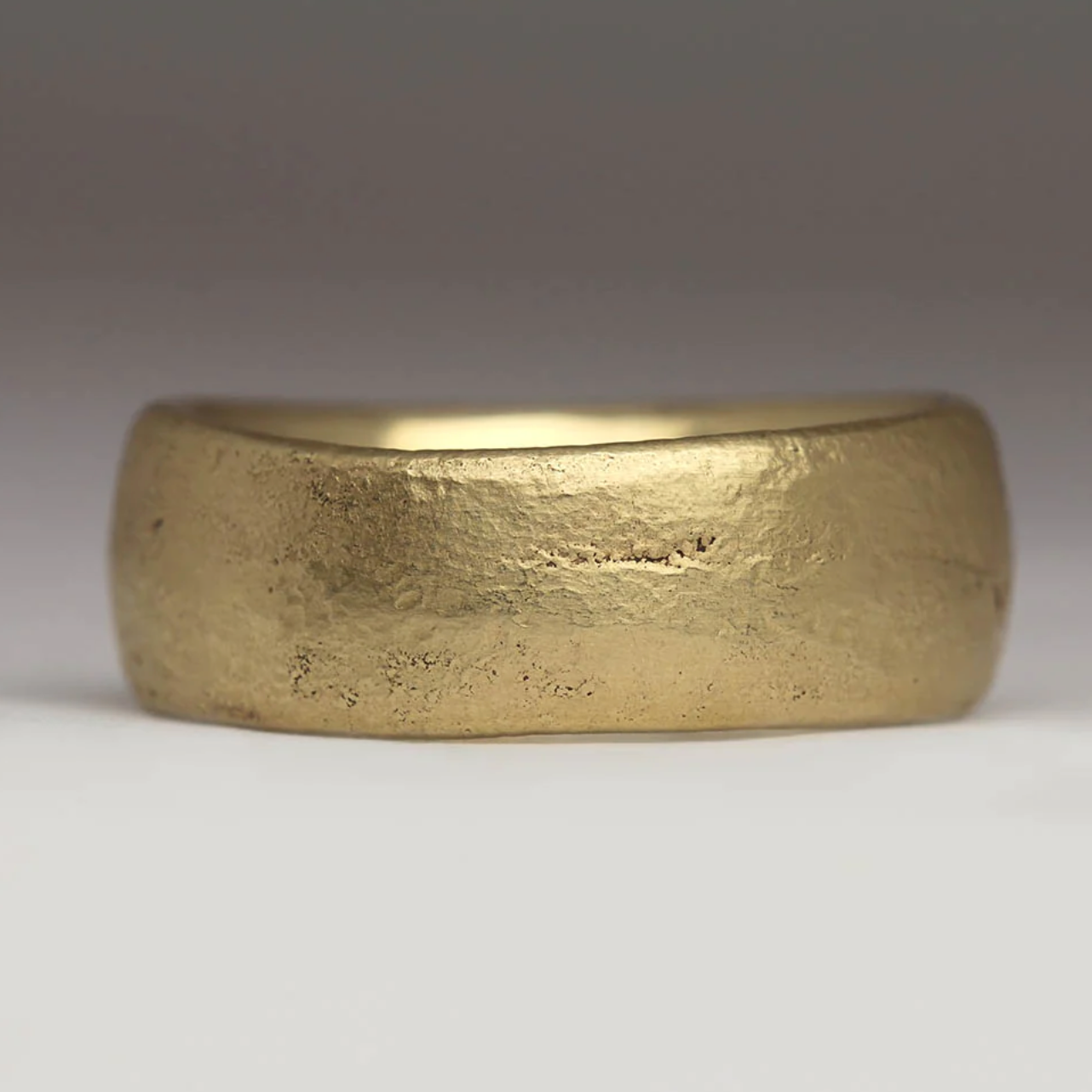 Yellow Gold Sand Cast Ring