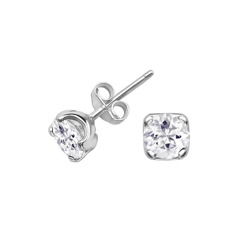 White Topaz Studs