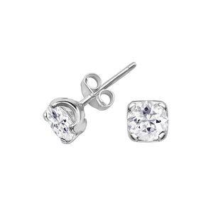 White Topaz Studs