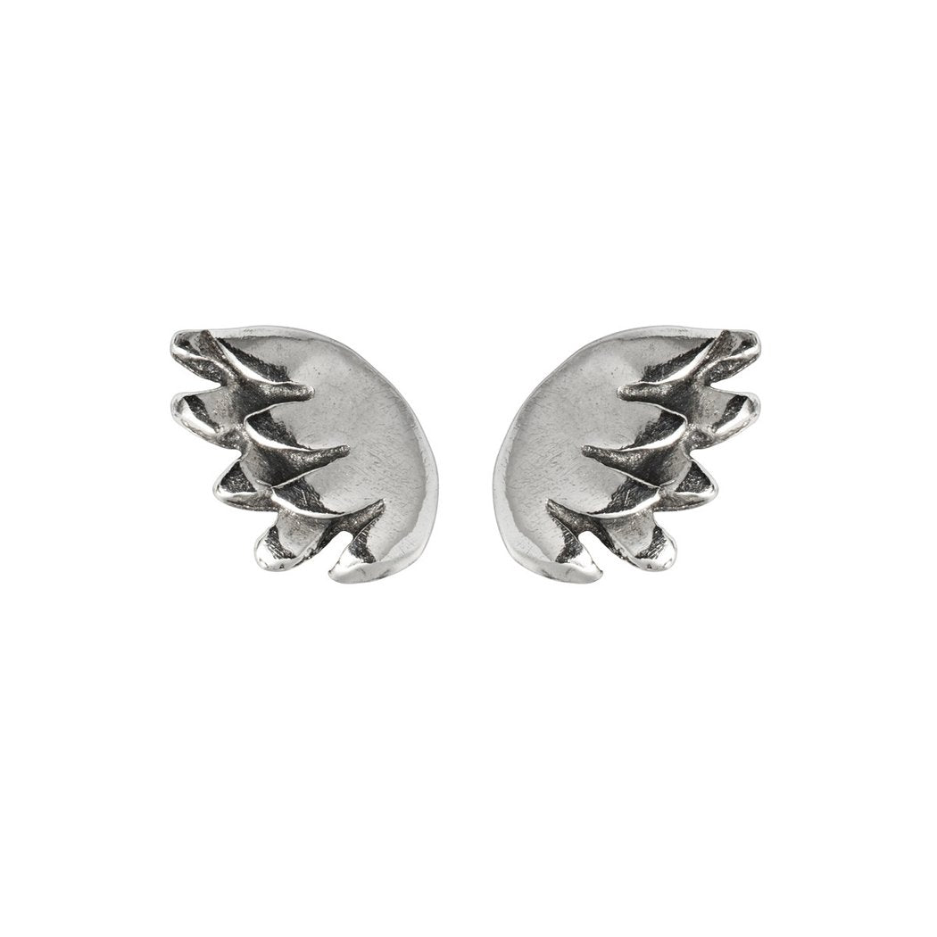 Silver Tiny Wing Earrings