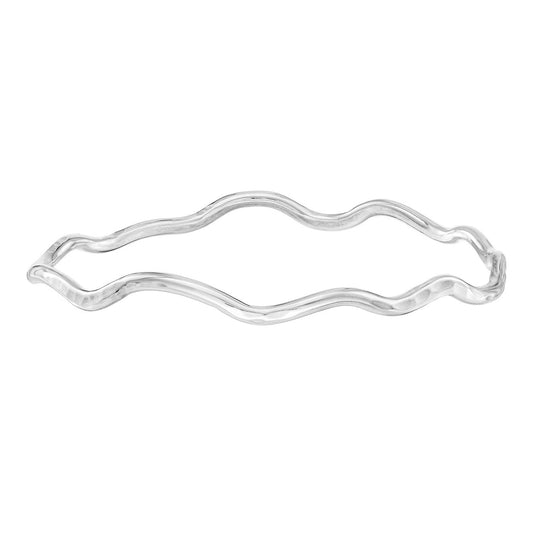 Silver Wave Bangle