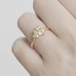 Contrast Cut Diamond Ring