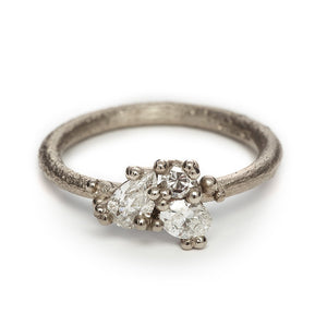 Contrast Cut Diamond Ring