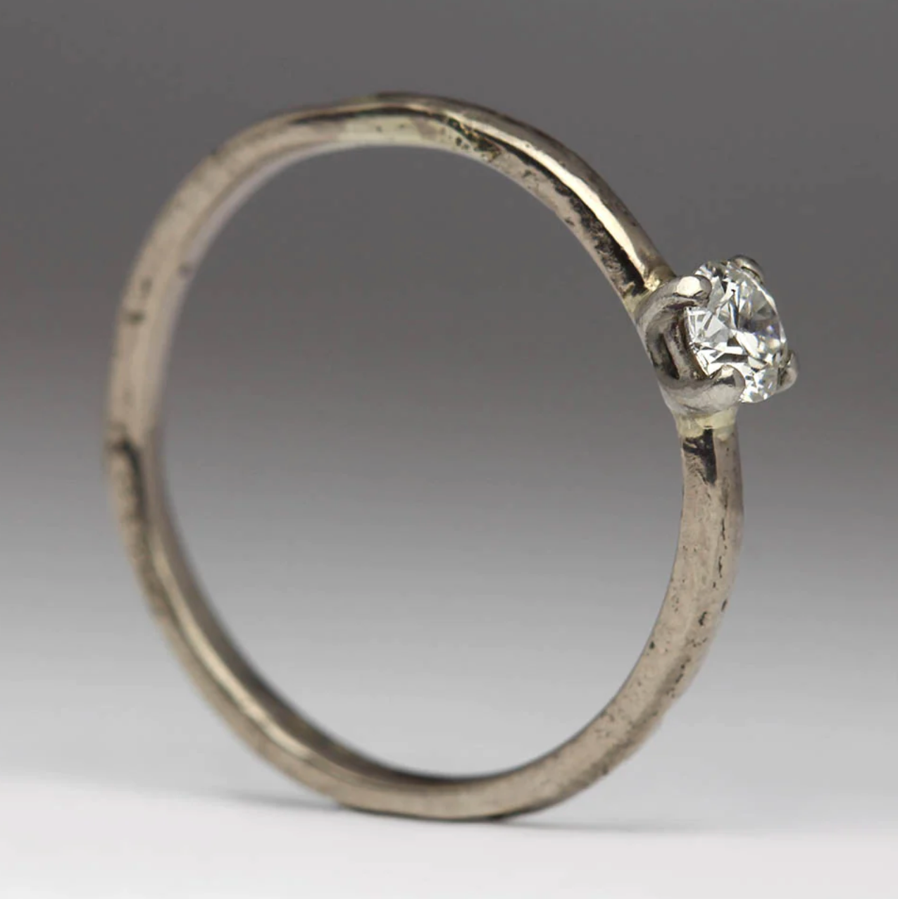 engagement ring side view
