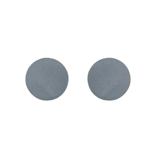 grey resin circle studs