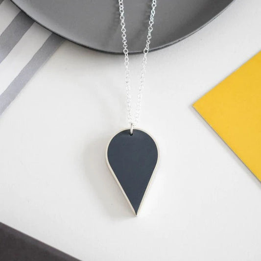 grey resin pendant