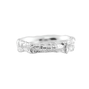 Silver Hawthrone Ring
