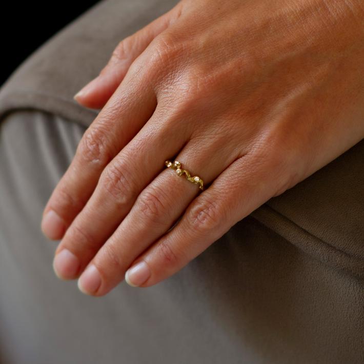 scattered ring worn