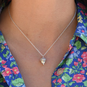 Silver Acorn Pendant