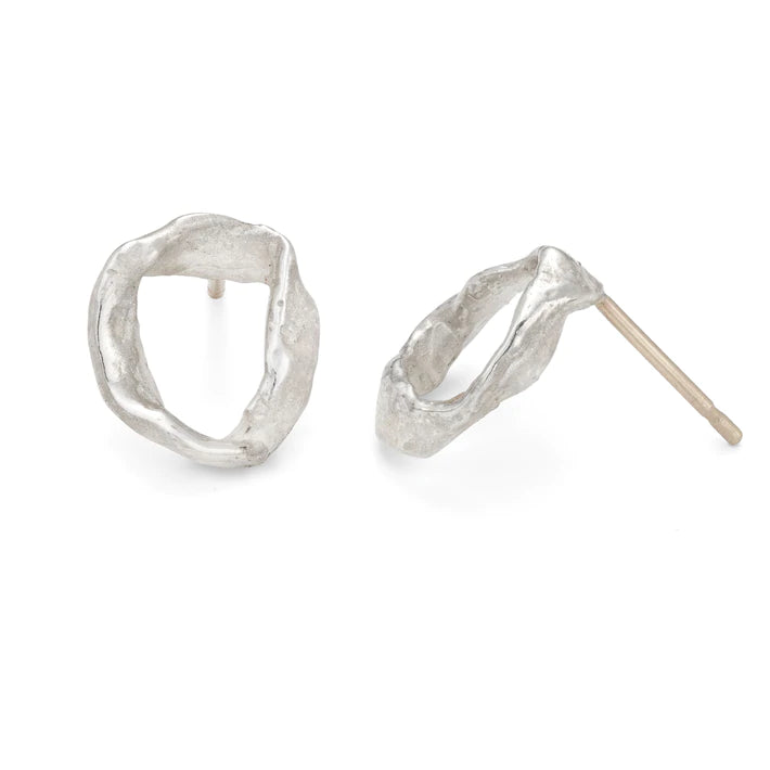 Silver Whorl Studs