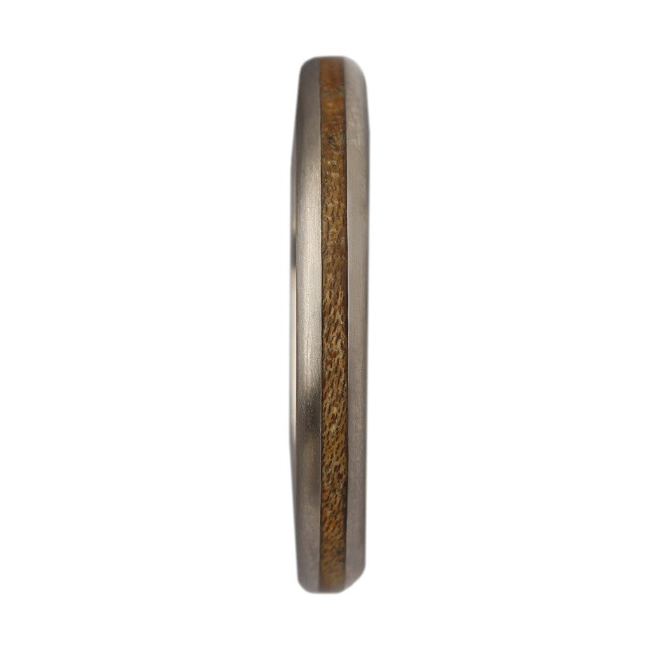 titanium and yew ring