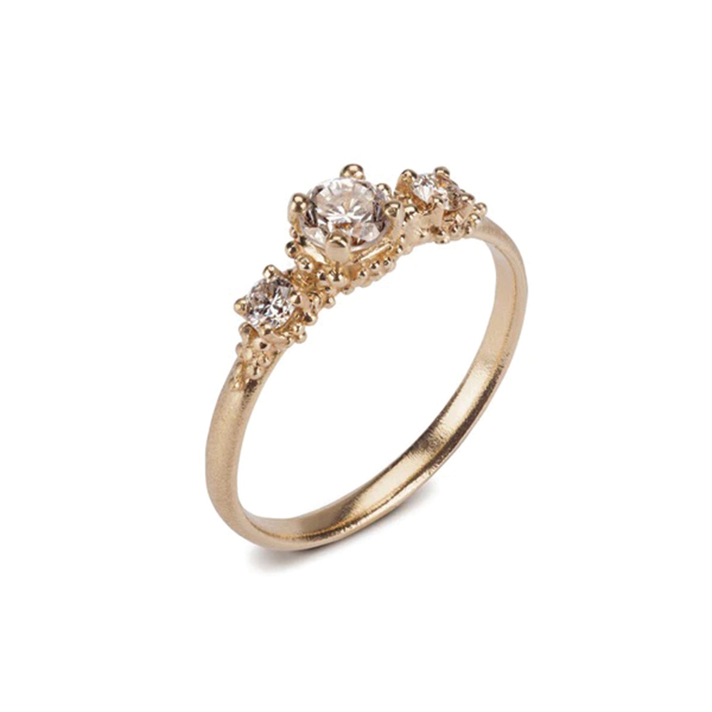 Triple Cluster Diamond Ring
