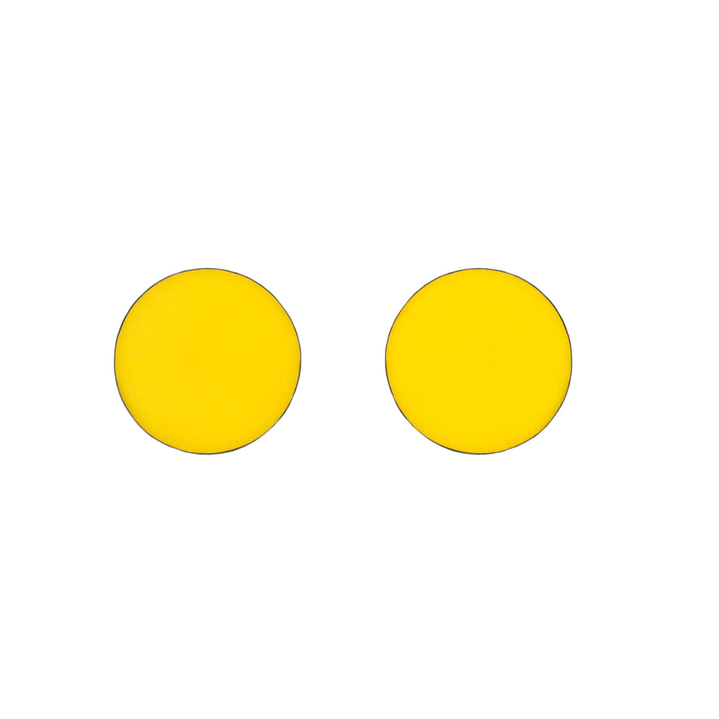 yellow resin earrings